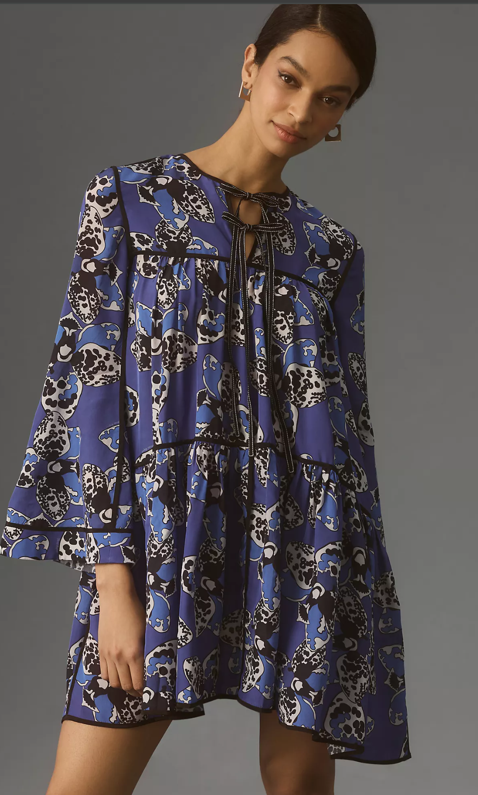 New Dhruv Kapoor Printed Mini Dress - Xs